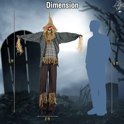 DREAMADE 7FT Halloween Animated Scarecrow