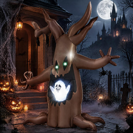 DREAMADE 8 FT Halloween Inflatable Dead Tree Animated Spooky Ghost Tree