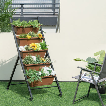 Dreamade Vertical Planter Raised Bed on Wheels