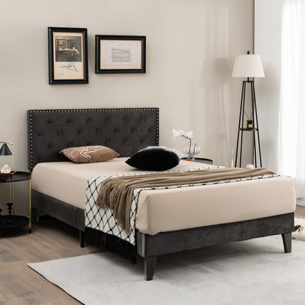 Dreamade Upholstered Full Size Bed Frame