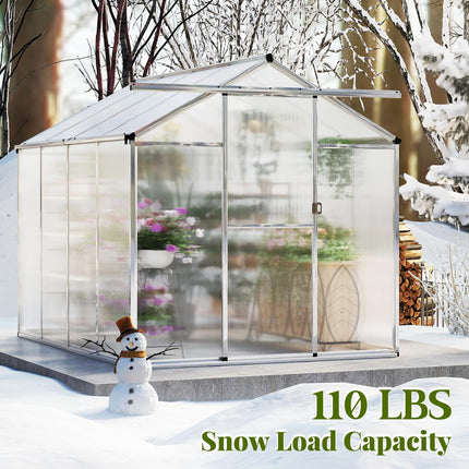 Dreamade Outdoor Large Walk-in Green House w/ Rain Gutter