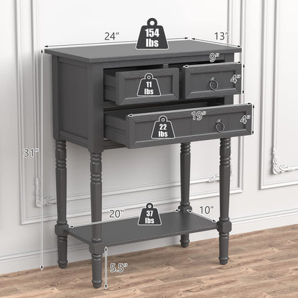 Dreamade Console Table with Drawers