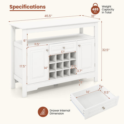 Dreamade Bar Cabinet with Storage