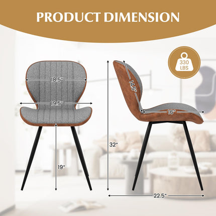 Dreamade Upholstered Dining Chairs Set