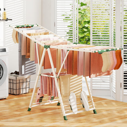 Dreamade 72.5 Inches Clothes Drying Rack with Height Adjustable Wings