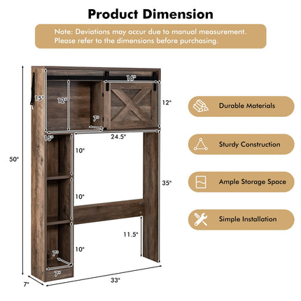 Over The Toilet Storage Cabinet - Dreamade