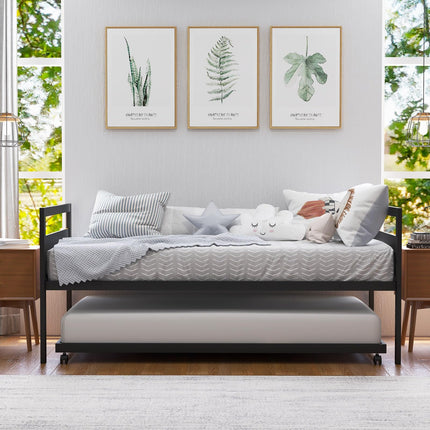 Dreamade Metal Daybed with Trundle