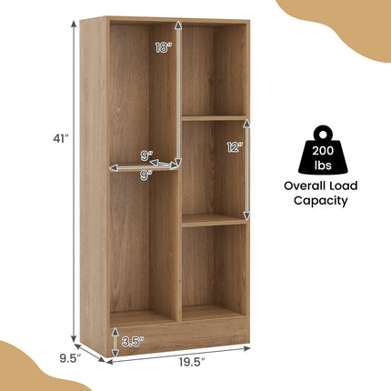 Dreamade 5-Cube Bookcase Set of 1/2, Freestanding Bookshelf w/2 Anti-toppling Kits