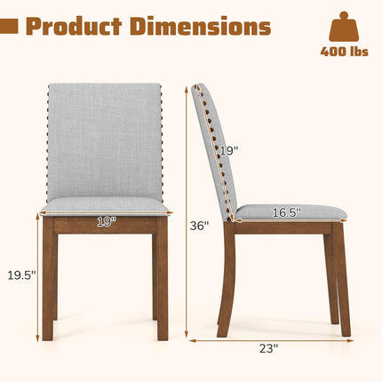 Dreamade Upholstered Dining Chairs Set for Restaurant