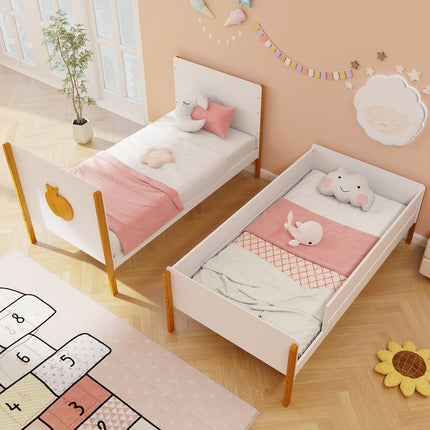 Dreamade Wood Twin Over Twin Bunk Bed