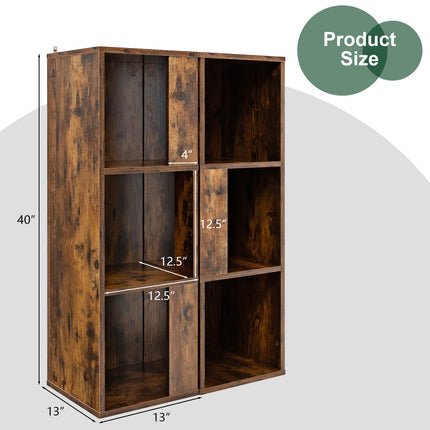 Dreamade 6 Cube Bookcase