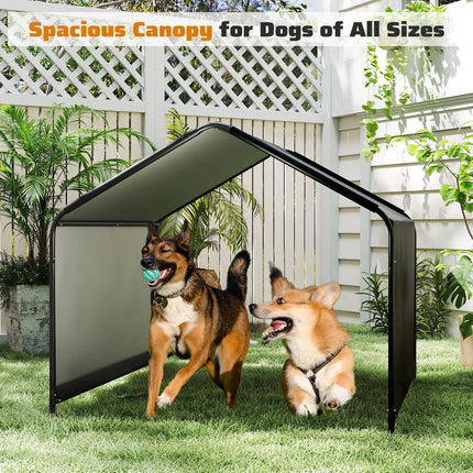 Dreamade Outdoor Dog Shade Shelter Canopy 4'x 4'x 3.5' Waterproof Pet Tent with PU Coating