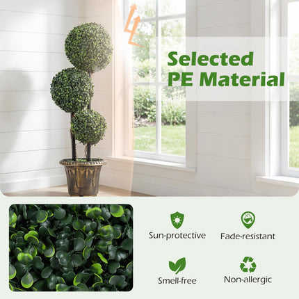 Dreamade 3 FT Artificial Boxwood Topiary Tree(1/2)