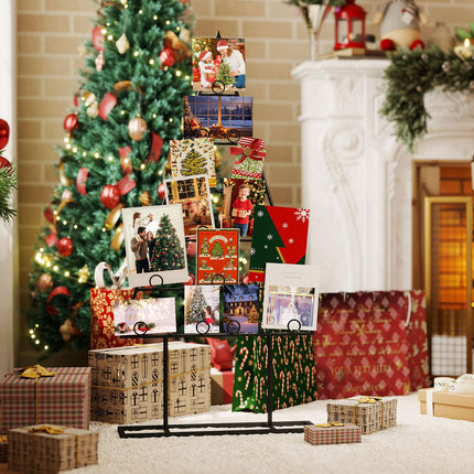 Dreamade 2 Pack Christmas Tree Photo Holder with 36 Round Clips