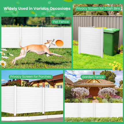 Trash Can Enclosure with 3 Stakes - Dreamade