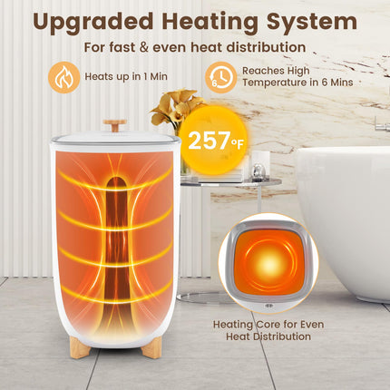 Dreamade 40L Large Towel Warmer Bucket, Hot Towel Bucket for Bathroom Spa