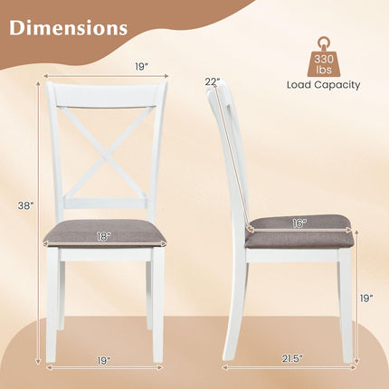Dreamade Modern Mid Century Dining Chairs Set of 2/4