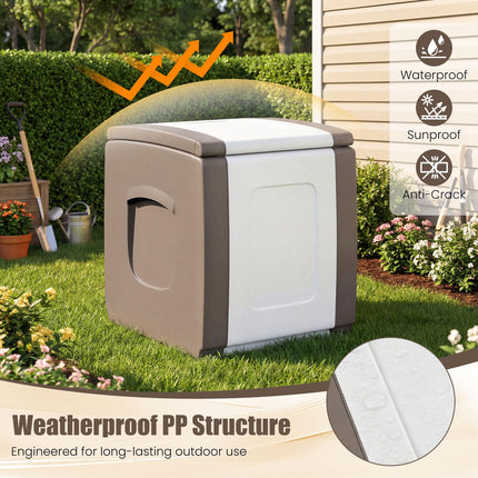 Dreamade 27/53/80 Gallon Patio Container with Lockable Lid