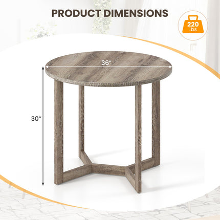 Dreamade 36" Round Dining Table for 4