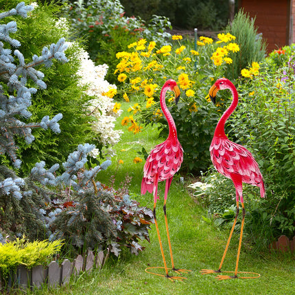 Dreamade Flamingo Garden Statues Set of 2