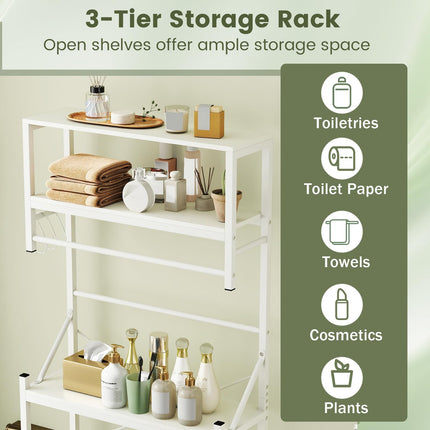 Dreamade 3-Tier Over The Toilet Storage 64" Tall Freestanding Space Saver Bathroom Shelves