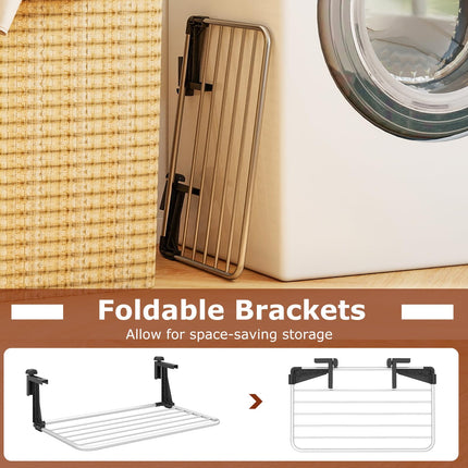Dreamade Portable Clothes Drying Rack 25.5"/31" Aluminum Hanging Laundry Rack