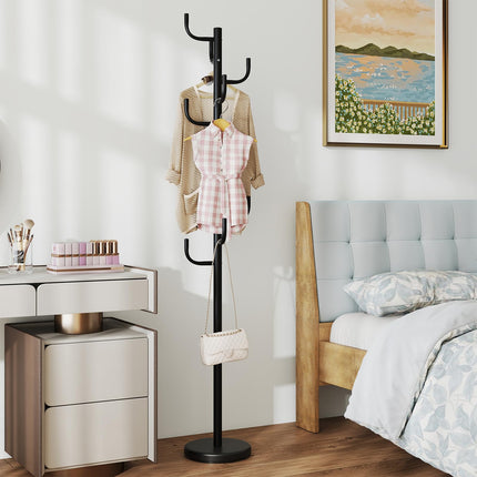 Dreamade 69" Metal Coat Rack 8-Hook Cactus Clothes Stand