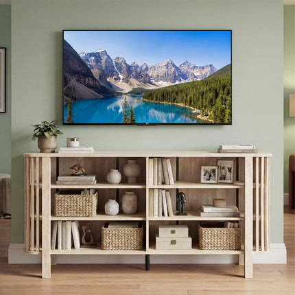 Dreamade 59" TV Stand for TVs Up to 55 Inches | Modern Entertainment Center with Adjustable Shelves