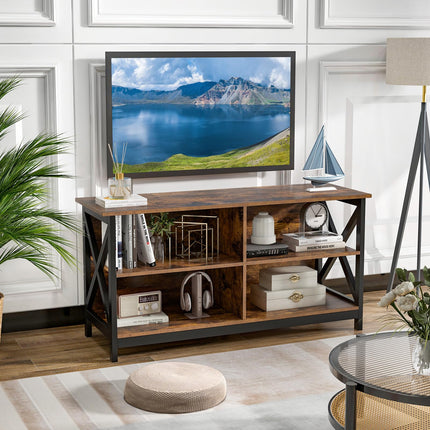 Dreamade TV Stands for Living Room - 3-Tier Media Console Table with Storage Shelves
