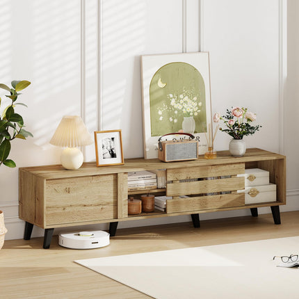 Dreamade Mid Century Modern TV Stand for 65-80 Inch TV