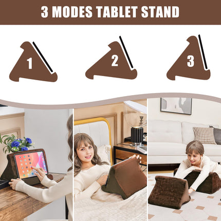 Dreamade Bed Wedge Pillow for Sleeping, 7.5 Inch Triangle Pillow Wedge for Neck Back Leg Support