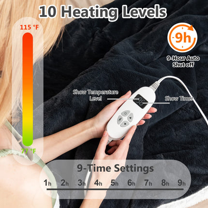 Dreamade Heated Blanket 60'' x 50'' Electric Blanket Throw