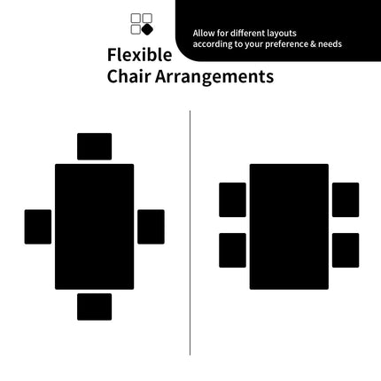 Dreamade 5 Pcs Dining Table Set for 4