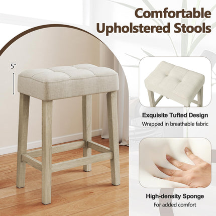 Dreamade Counter Height Table with 3 Stools and 4-Piece Breakfast Nook Bar Set