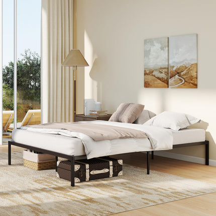 Dreamade 12 Inch Metal Platform Bed Frame with Steel Slats Support