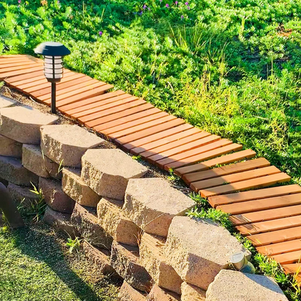 Dreamade 8ft Wooden Garden Pathway