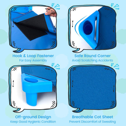 Dreamade 6 PCS/4 PCS Stackable Daycare Cot for Kids
