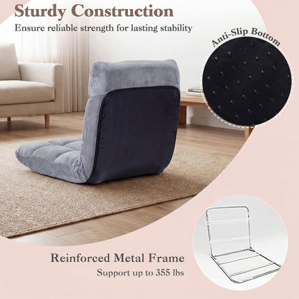 Dreamade Floor Chair with 14-Position Adjustable