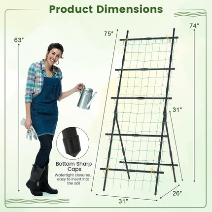 Dreamade Cucumber Trellis, Trellis for Climbing Plants Outdoor