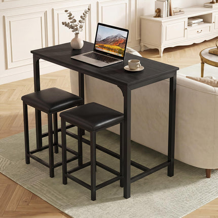 Dreamade 3 Piece Dining Table Set with 32.5" Counter-Height table