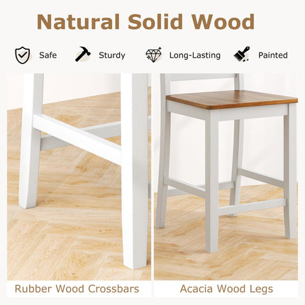 Dreamade Counter Height Bar Stools Set