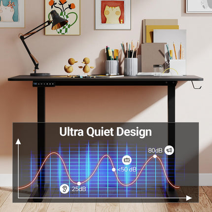 Dreamade Electric Standing Desk 48" x 24" Ergonomic Height Adjustable Sit to Stand Desk with 3 Memory Preset