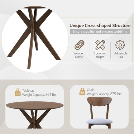 3 Piece Dining Table and Chair Set - Dreamade