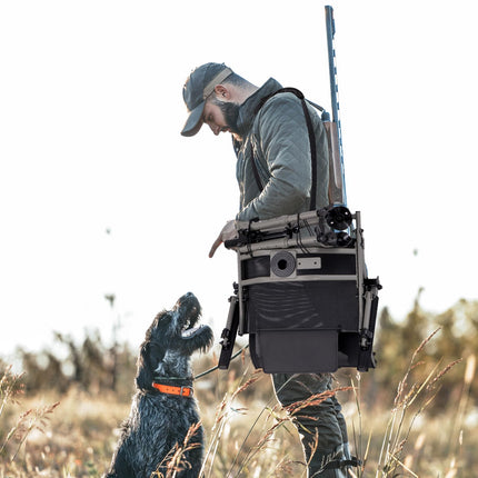 DREAMADE Hunting Chair with Gun Rest 360°Swivel Blind Chair