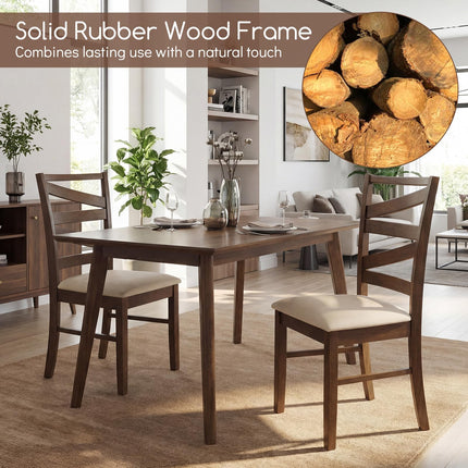 Dreamade Kitchen Chairs with Tall Backrests for Dining Room