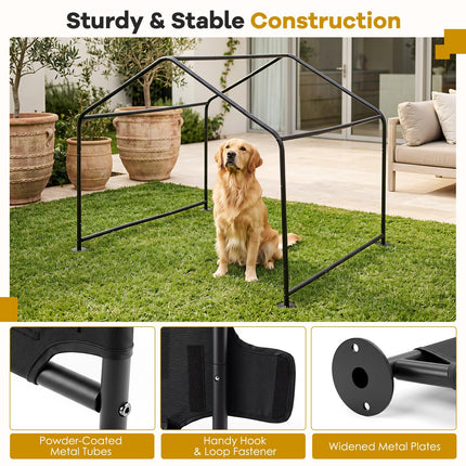 Dreamade Outdoor Dog Shade Shelter with Waterproof Canopy
