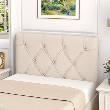Dreamade Upholstered Headboard for Twin/Twin XL Size Bed, Wall Mounted Twin Headboard Only