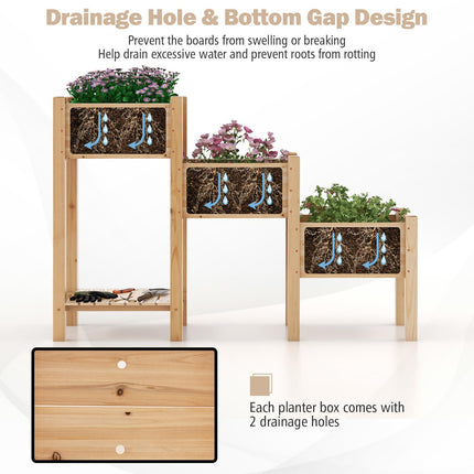 Dreamade Raised Garden Bed Set of 3