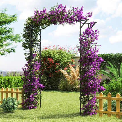 Dreamade Garden Arch Trellis 67''W x 83''H Metal Arbor