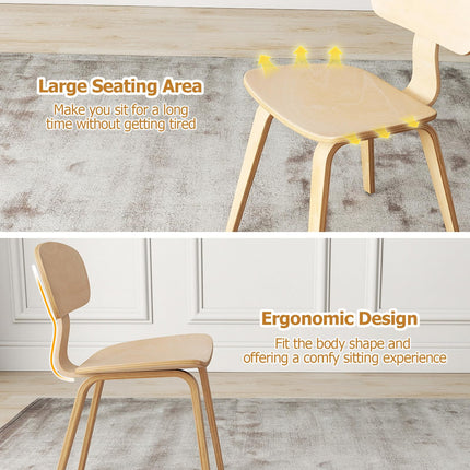 Dreamade Modern Dining Chair Set of 2/4 with Wide Seat